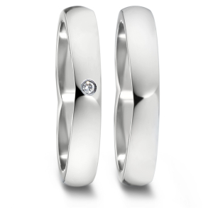 Vielsesringe Titanium Heart 583134