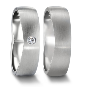 Vielsesringe Titanium Heart 583139