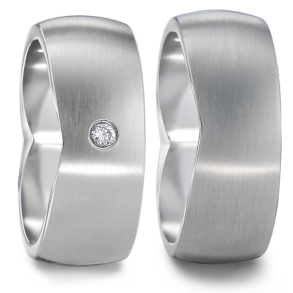 Vielsesringe Titanium Heart 583143