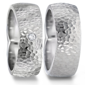 Vielsesringe Titanium Heart 583144