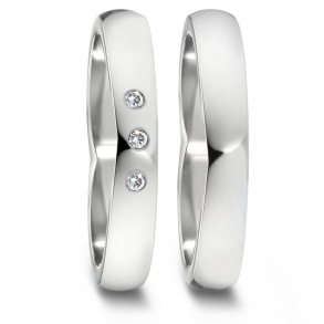 Vielsesringe Titanium Heart 583146