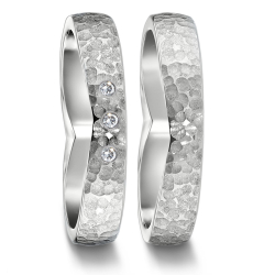 Vielsesringe Titanium Heart 583148