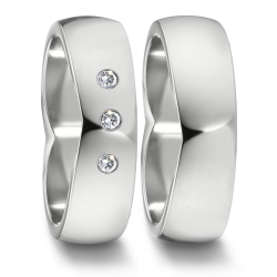 Vielsesringe Titanium Heart 583150