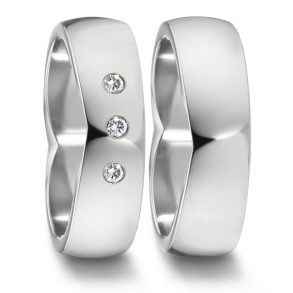 Vielsesringe Titanium Heart 583150