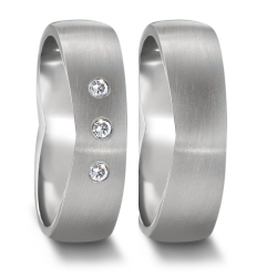 Vielsesringe Titanium Heart 583151
