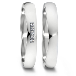 Vielsesringe Titanium Heart 583158