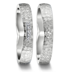 Vielsesringe Titanium Heart 583160