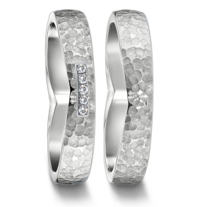 Vielsesringe Titanium Heart 583160