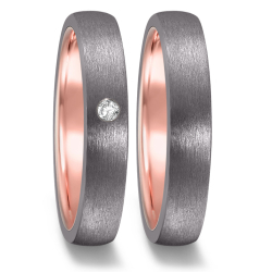 Eksklusive Vielsesringe Tantal Mystic Love 52568