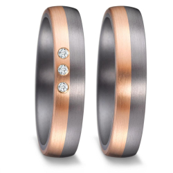 Eksklusive Vielsesringe Tantal Mystic Love 59642