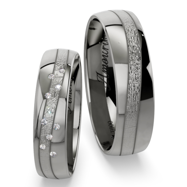 Vielsesringe Titanium Amourina 6005