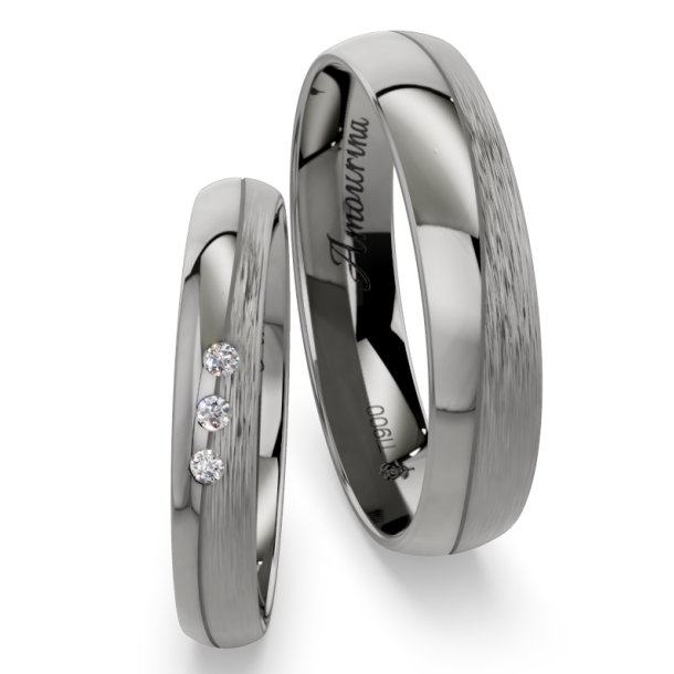 Vielsesringe Titanium Amourina 6006