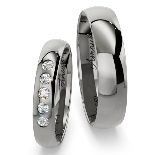 Vielsesringe Titanium Amourina 6019