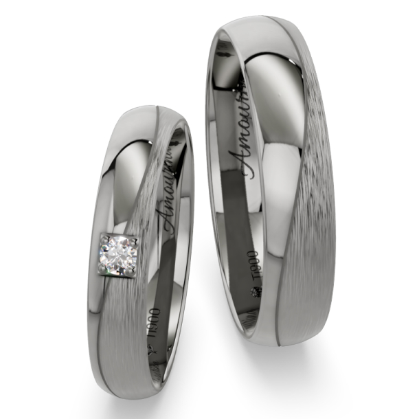 Vielsesringe Titanium Amourina 6022