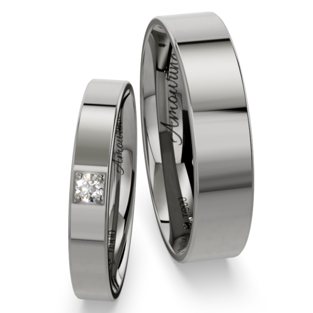 Vielsesringe Titanium Amourina 6026
