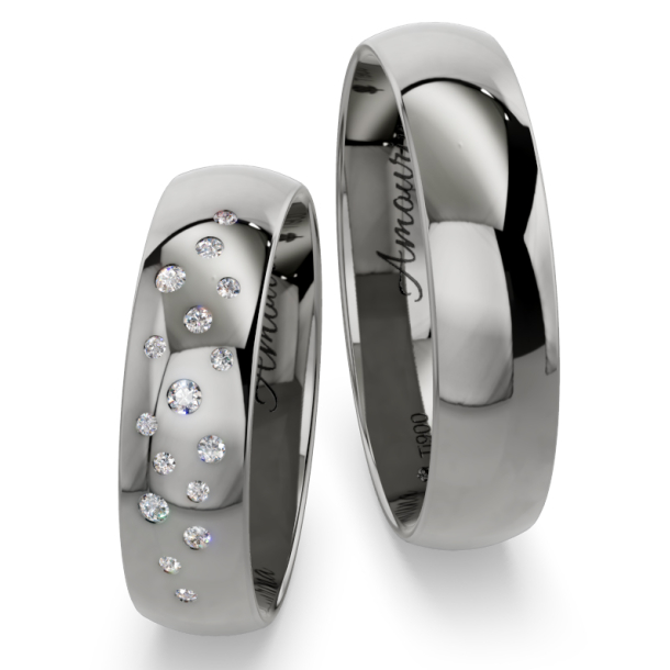 Vielsesringe Titanium Amourina 6028