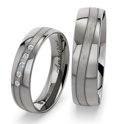 Vielsesringe Titanium Amourina 6029