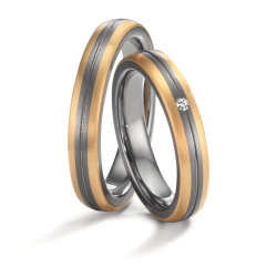 Eksklusive Vielsesringe Tantal Mystic Love 52704