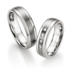 Vielsesringe Titanium og Rustfri Stl 68-06020