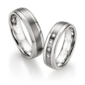 Vielsesringe Titanium og Rustfri Stl 68-06020