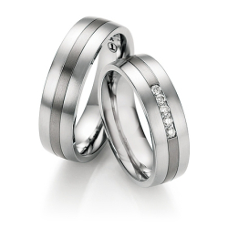 Vielsesringe Titanium og Rustfri Stl 68-06090