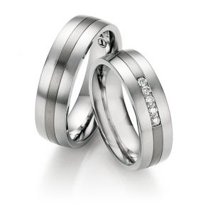 Vielsesringe Titanium og Rustfri Stl 68-06090