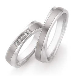 Eksklusive Vielsesringe Titanium og Rustfri stl 68-30010