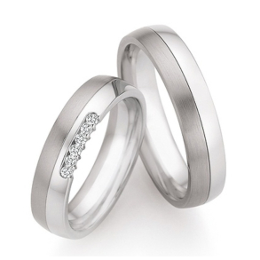 Eksklusive Vielsesringe Titanium og Rustfri stl 68-30050