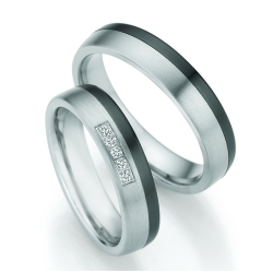 Eksklusive Vielsesringe Titanium og Zirconium 10020