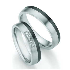 Eksklusive Vielsesringe Titanium og Zirconium 10020