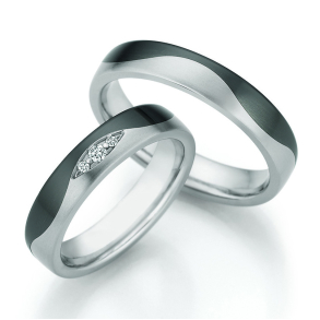 Eksklusive Vielsesringe Titanium og Zirconium 10040