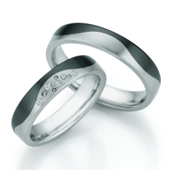 Eksklusive Vielsesringe Titanium og Zirconium 10100