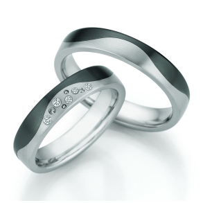 Eksklusive Vielsesringe Titanium og Zirconium 10100