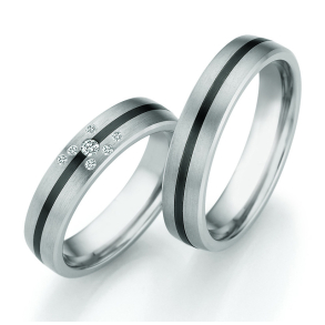 Eksklusive Vielsesringe Titanium og Zirconium 10120