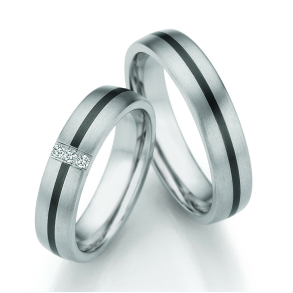 Eksklusive Vielsesringe Titanium og Zirconium 10140