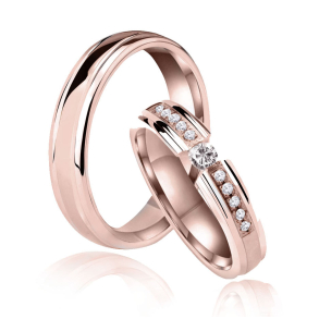 Eksklusive Vielsesringe Pure Heart 840-3