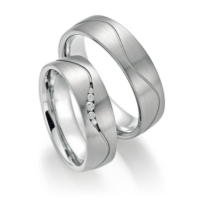 Eksklusive Vielsesringe - Platin Love 10030