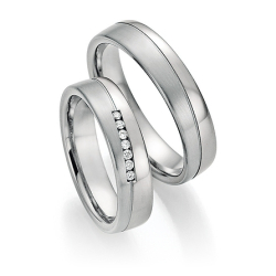 Eksklusive Vielsesringe - Platin Love 10070