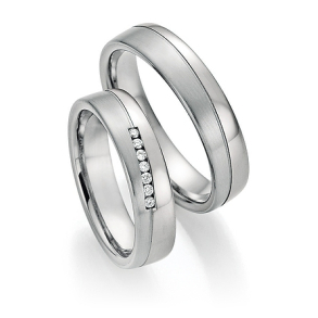 Eksklusive Vielsesringe - Platin Love 10070