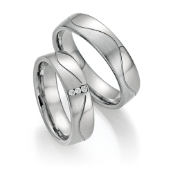 Eksklusive Vielsesringe - Platin Love 10090