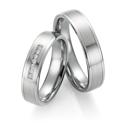 Eksklusive Vielsesringe - Platin Love 10110