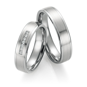 Eksklusive Vielsesringe - Platin Love 10110