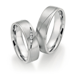 Eksklusive Vielsesringe - Platin Love 10130