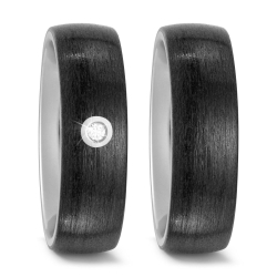 Vielsesringe Titanium og Carbon
