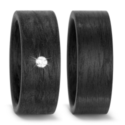 Vielsesringe Carbon