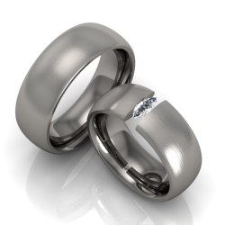 Vielsesringe Titanium 974