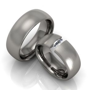 Vielsesringe Titanium 974