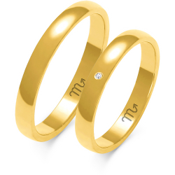 Forgyldte Vielsesringe Simply Love A101F
