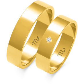 Forgyldte Vielsesringe Simply Love A113F