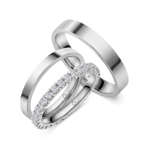 Eksklusive Vielsesringe Elegance A17S1